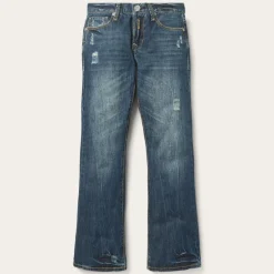1014 Fit Destructed Dark Wash Jeans