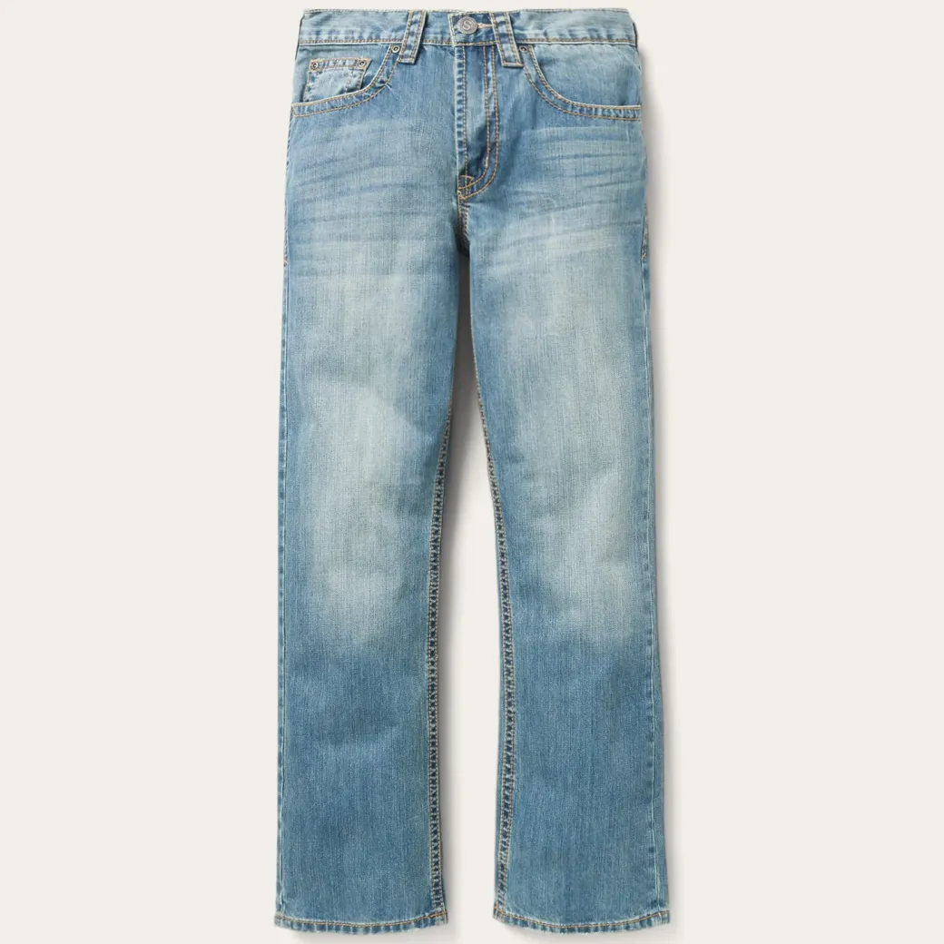 1520 Fit Light Wash Jeans With Tacking