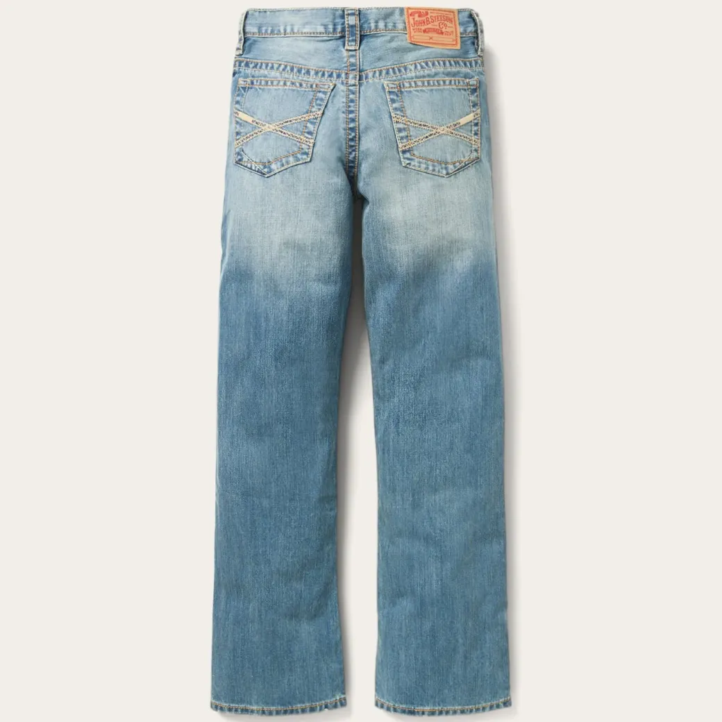 1520 Fit Light Wash Jeans With Tacking