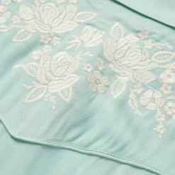 Aqua Rayon Crepe Western Blouse