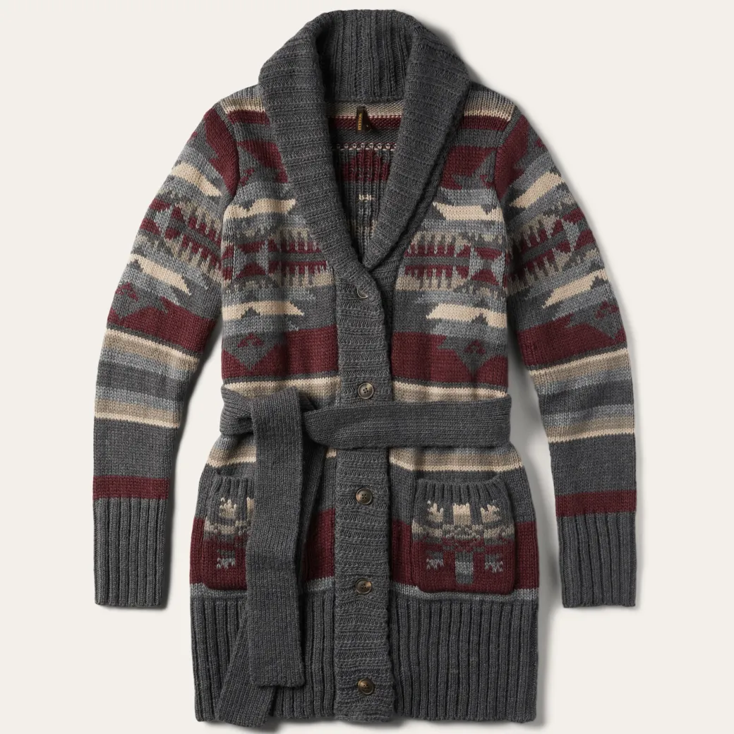 Aztec Belted Cardigan
