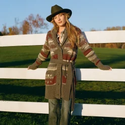 Aztec Belted Cardigan