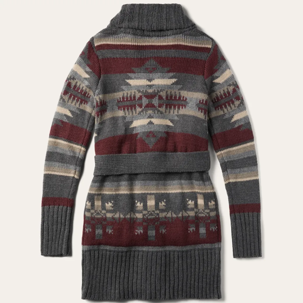 Aztec Belted Cardigan