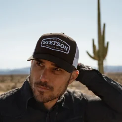 Black Core Patch Trucker Cap