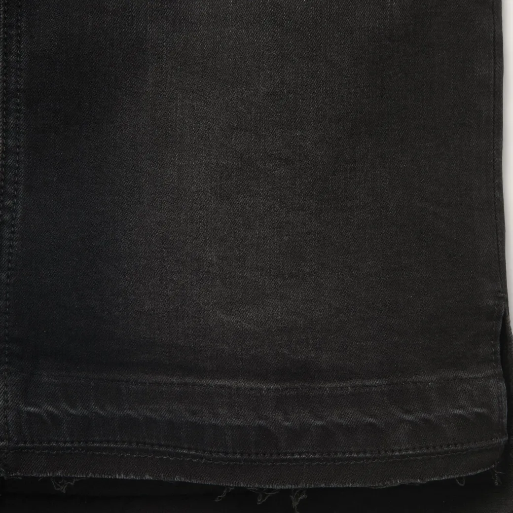 Black Denim 5-Pocket Skirt
