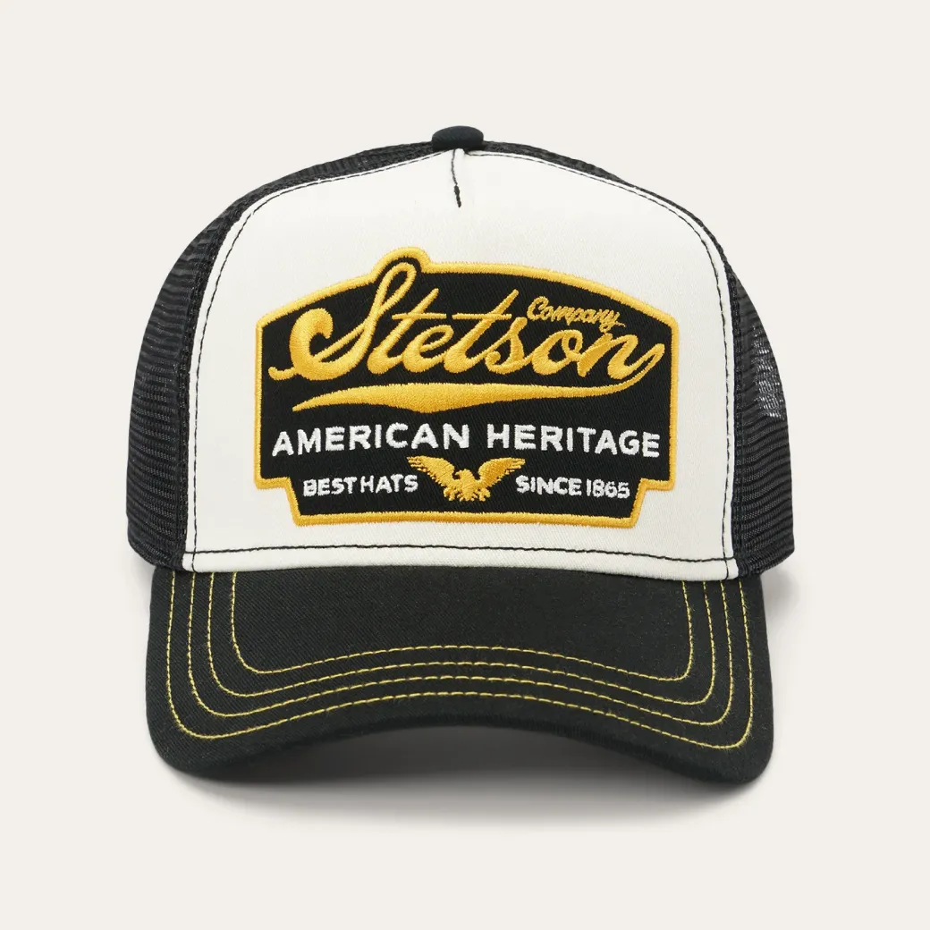 Black Script Heritage Trucker Cap