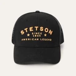 Black Western Patch Trucker Cap