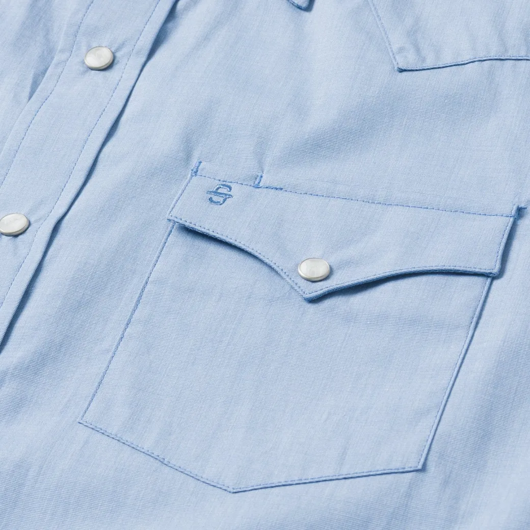 Blue End On End Solid Shirt