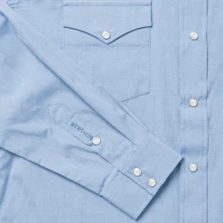Blue End On End Solid Shirt