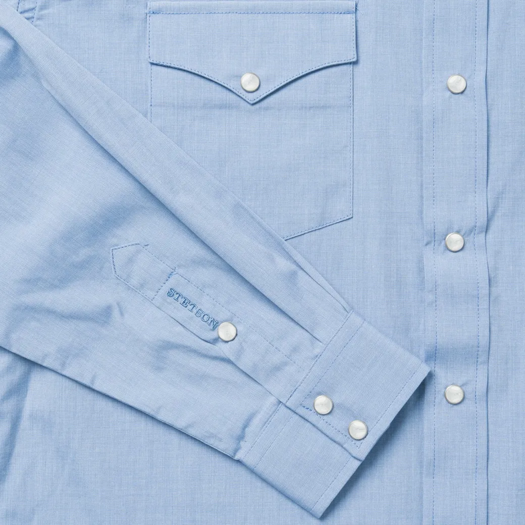 Blue End On End Solid Shirt