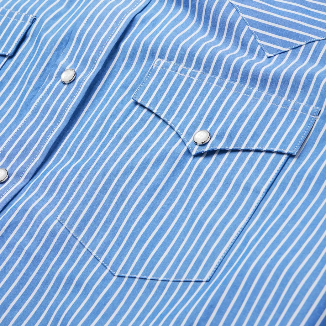 Blue Western Stripe Shirt