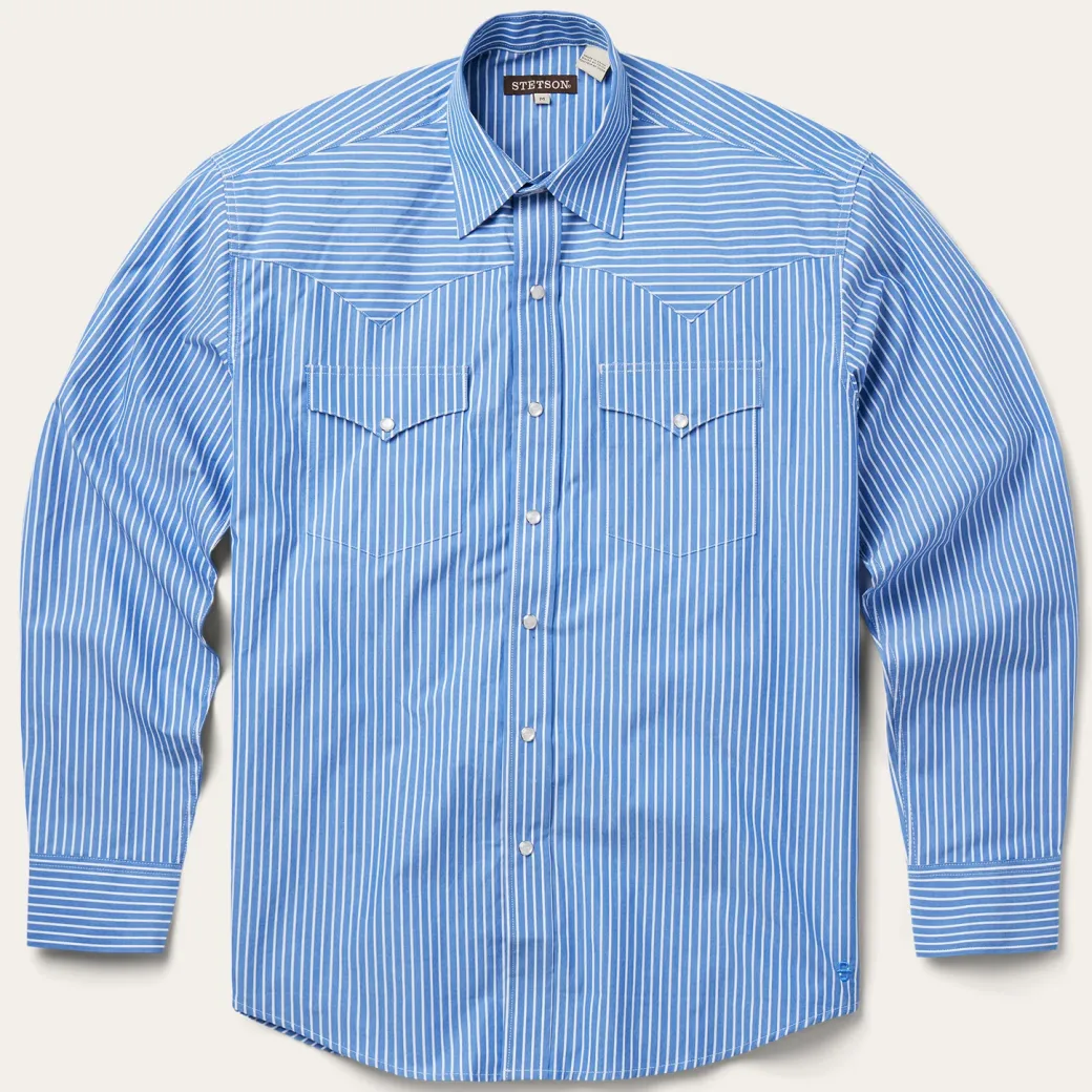 Blue Western Stripe Shirt