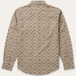 Brown Aztec Poplin Western Shirt