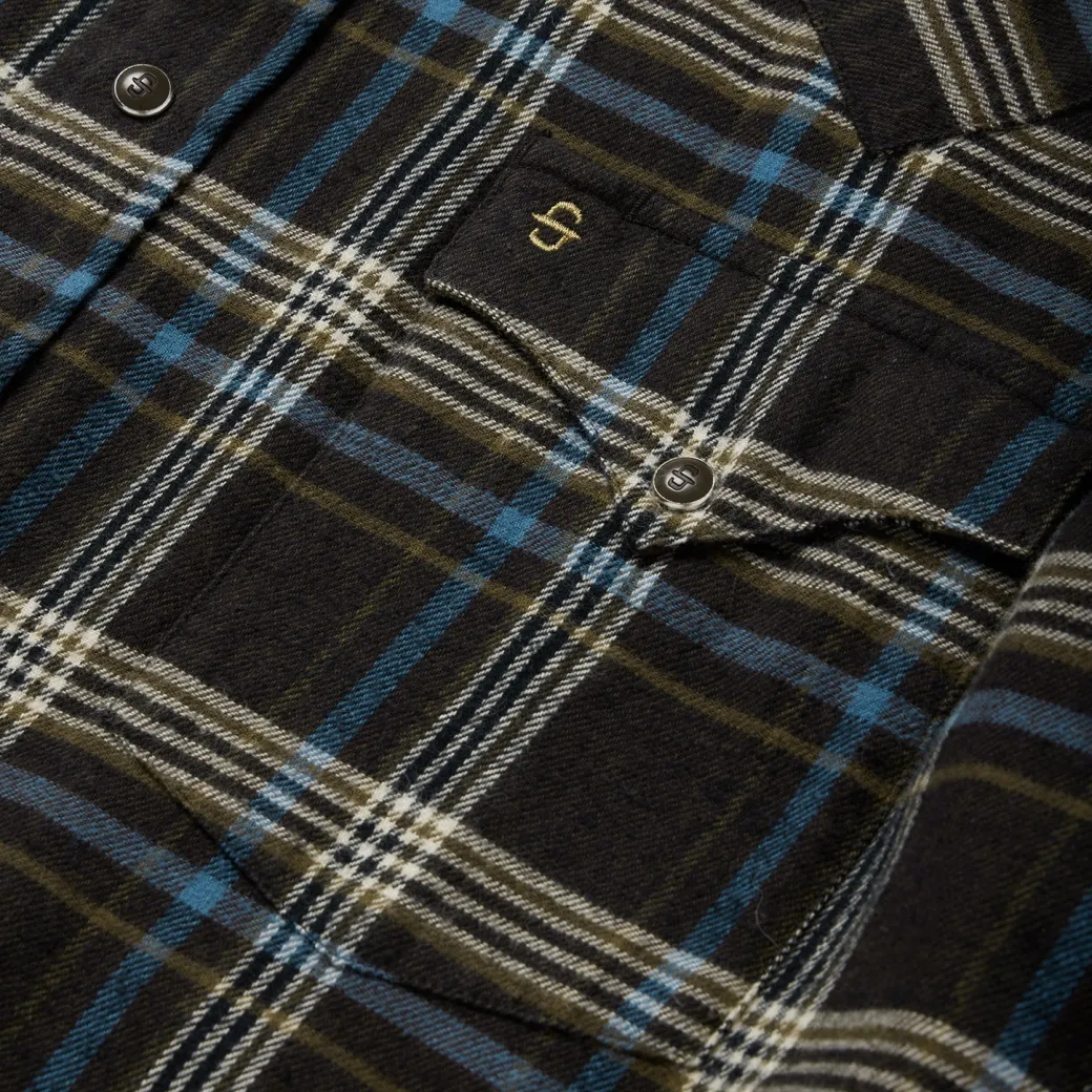Brown Plaid Flannel Western Shirt