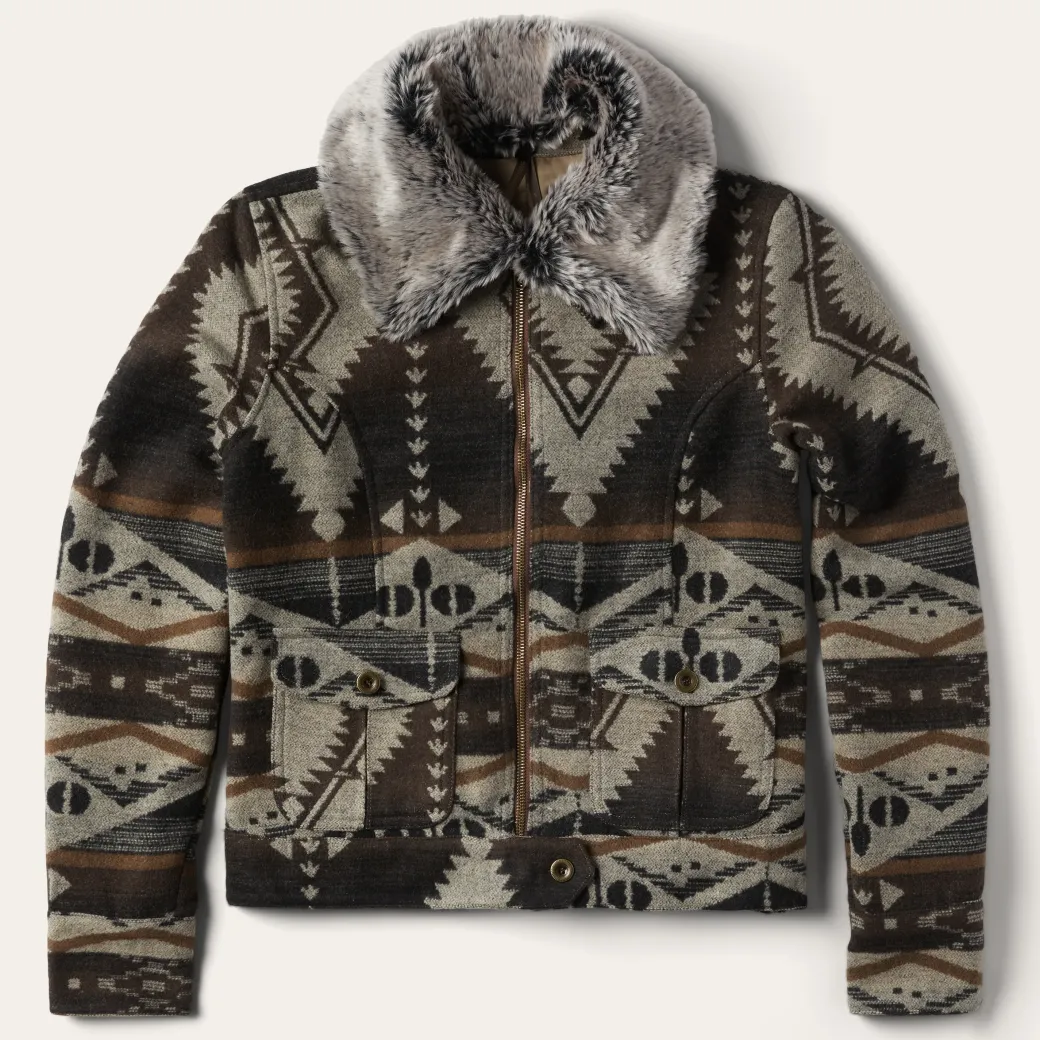 Brown Southwestern Blanket Jacket
