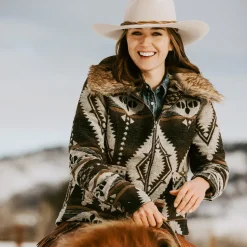 Brown Southwestern Blanket Jacket