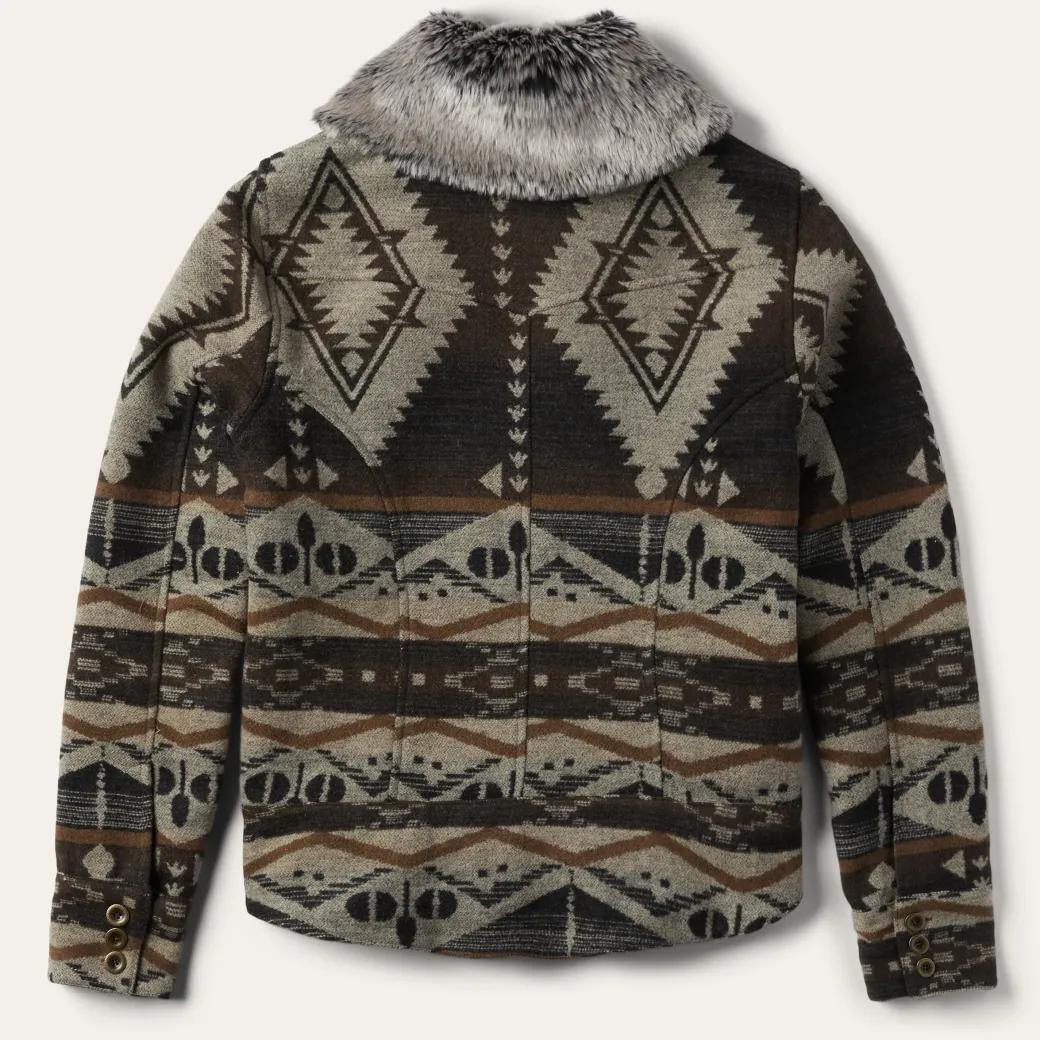 Brown Southwestern Blanket Jacket