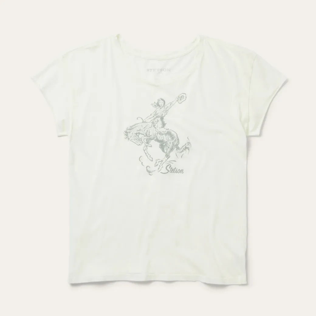 Bucking Cowgirl Graphic Tee
