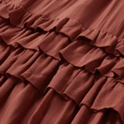 Cinnamon Herringbone Dress