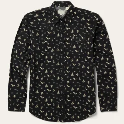 Conversation Print Western Shirt