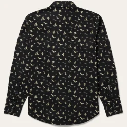 Conversation Print Western Shirt