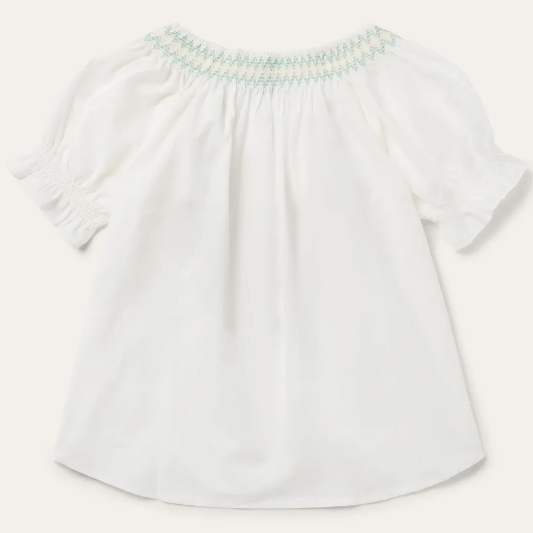 Cotton Voile Peasant Blouse