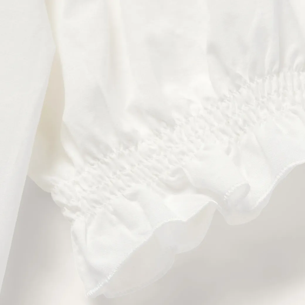 Cotton Voile Peasant Blouse