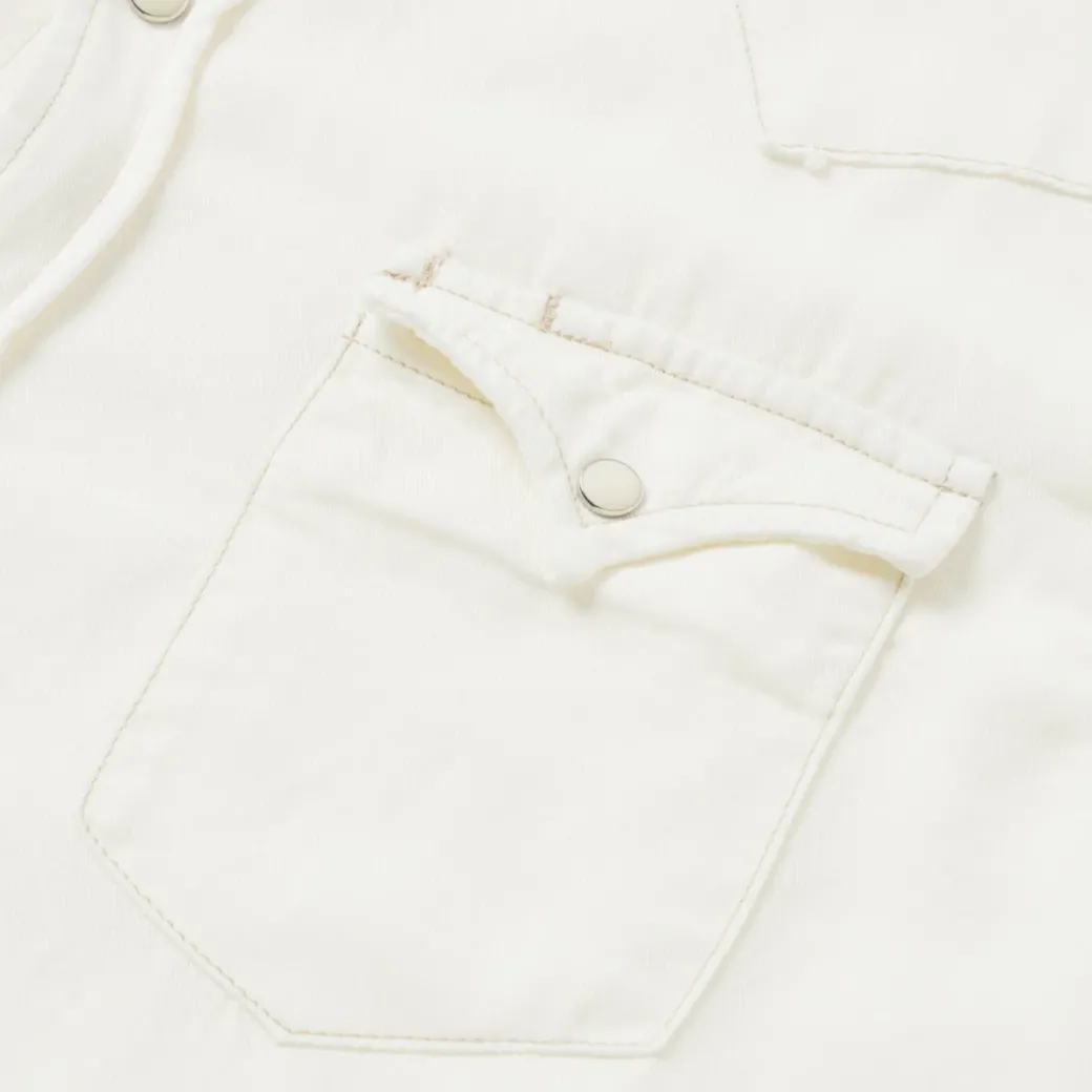 Cream Tencel Twill Shirt