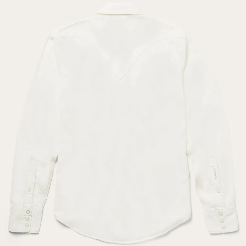 Cream Tencel Twill Shirt