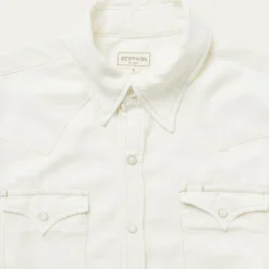Cream Tencel Twill Shirt