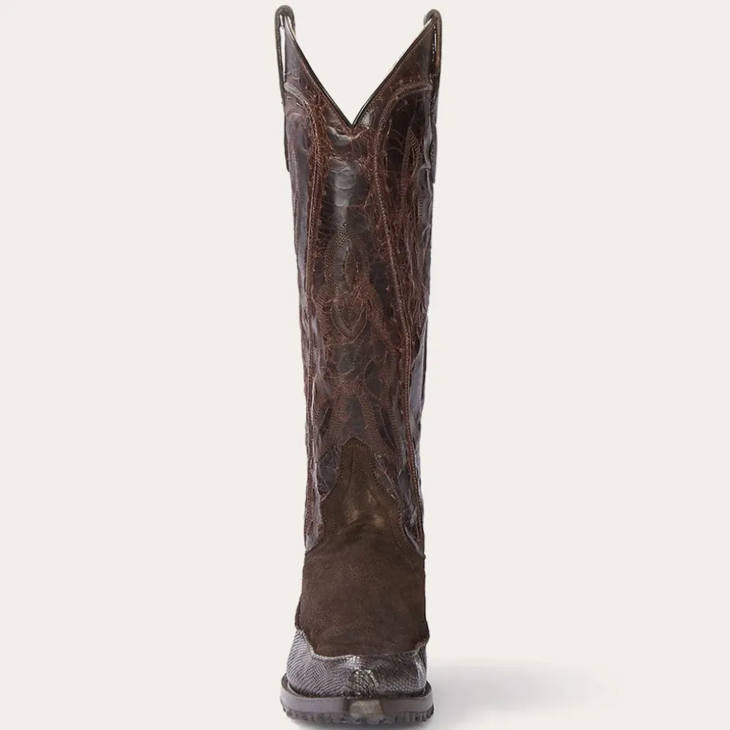 Dakota Brown Suede Teju Cowboy Boot