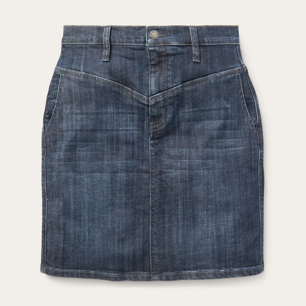 Dark Denim 5-Pocket Skirt