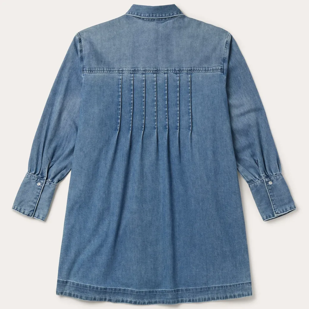 Denim Button Front Shirt Dress