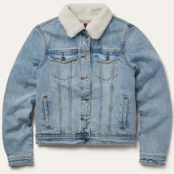 Denim Sherpa Lined Jacket
