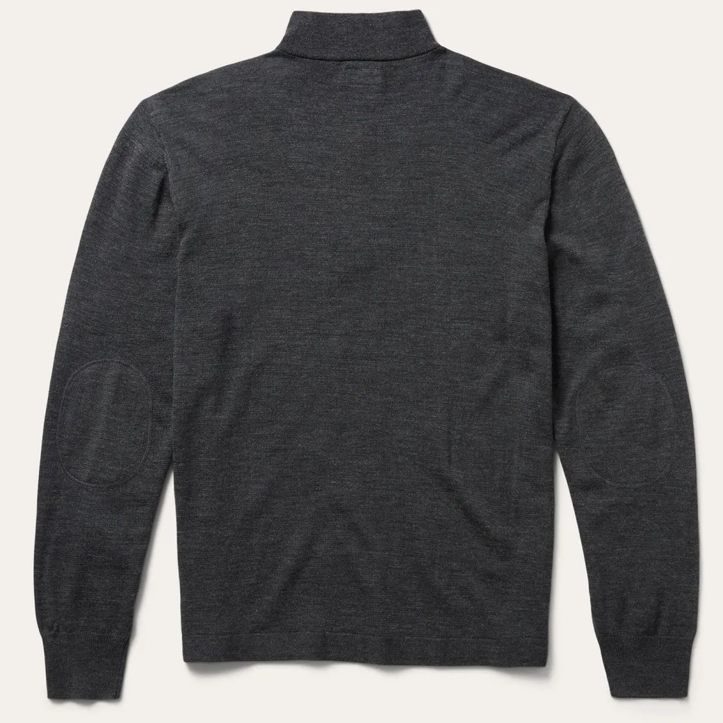 Elbow Patch Knit Sweater in Grey
