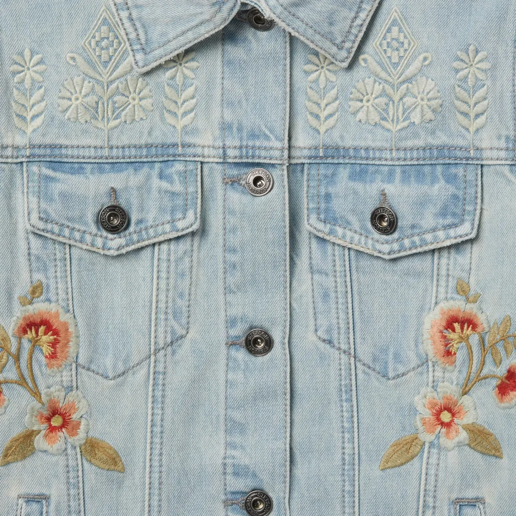 Embroidered Denim Jacket