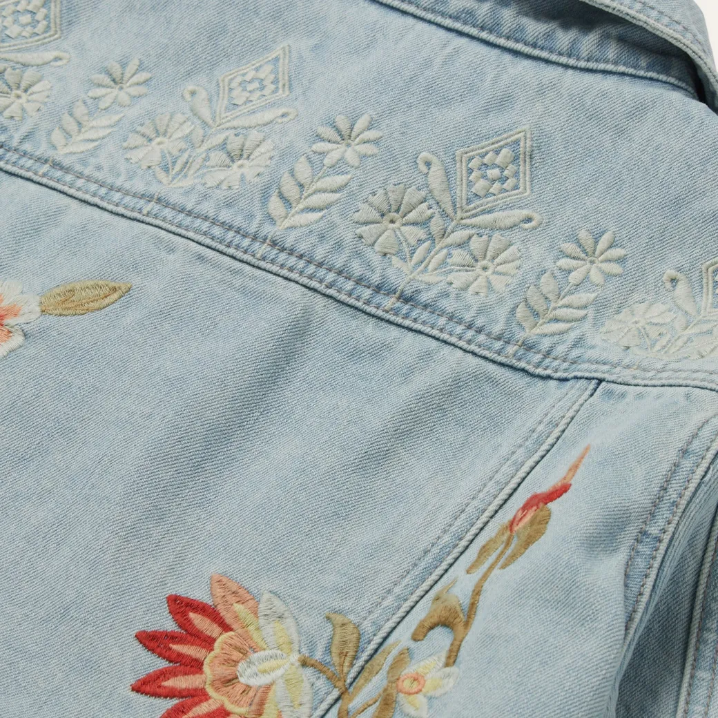 Embroidered Denim Jacket