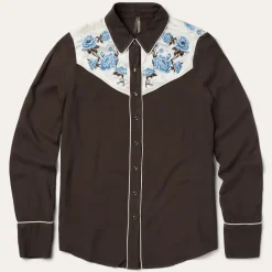 Embroidered Rayon Western Shirt