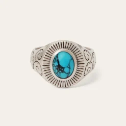 Filigree Ring with Turquoise
