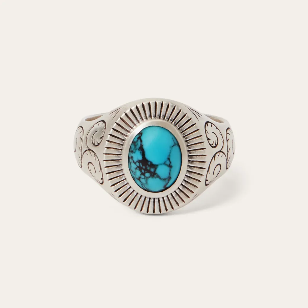 Filigree Ring with Turquoise