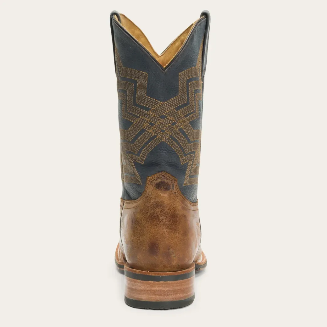 Goddard Burnished Blue Brown Leather Boot