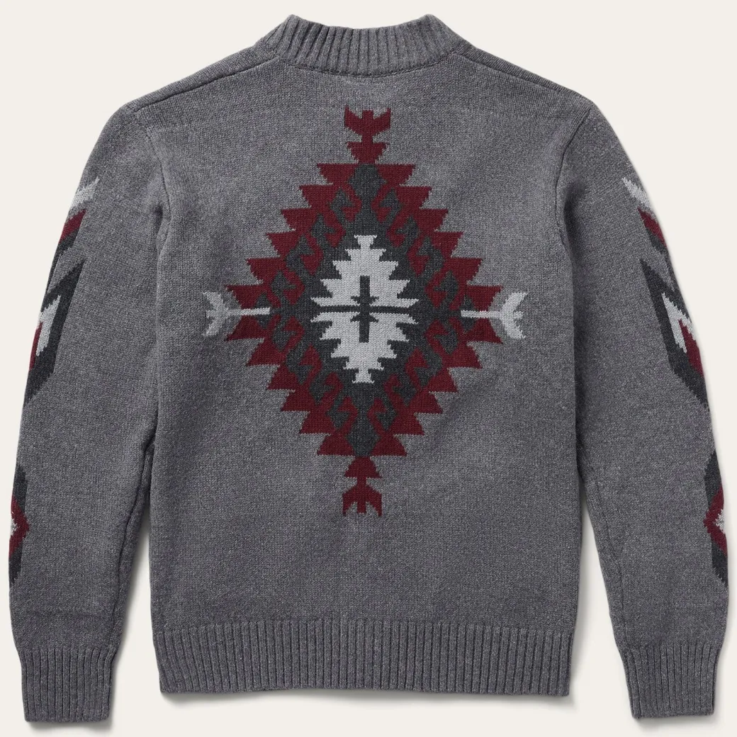 Grey Aztec Cardigan