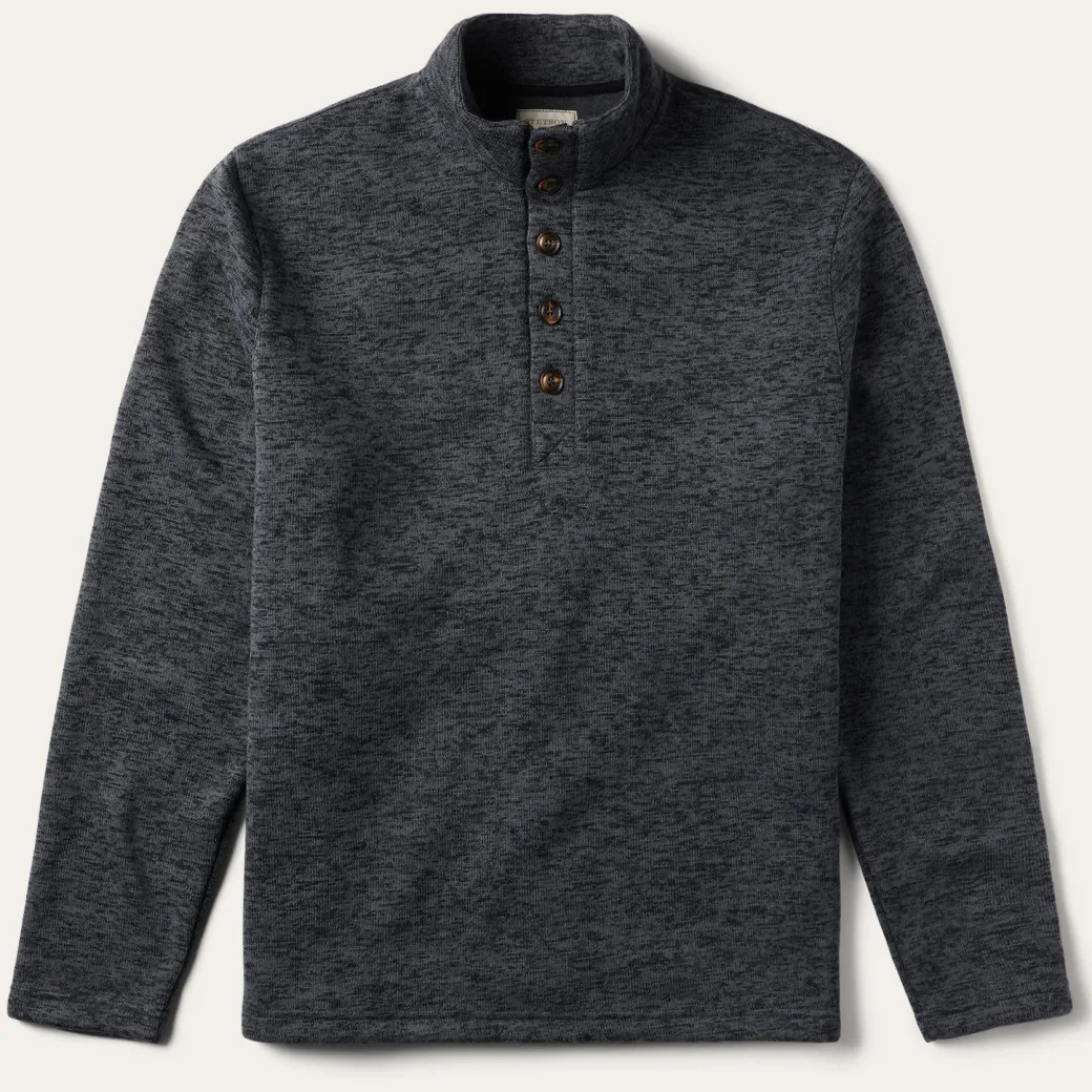 Grey Bonded Knit Sweater