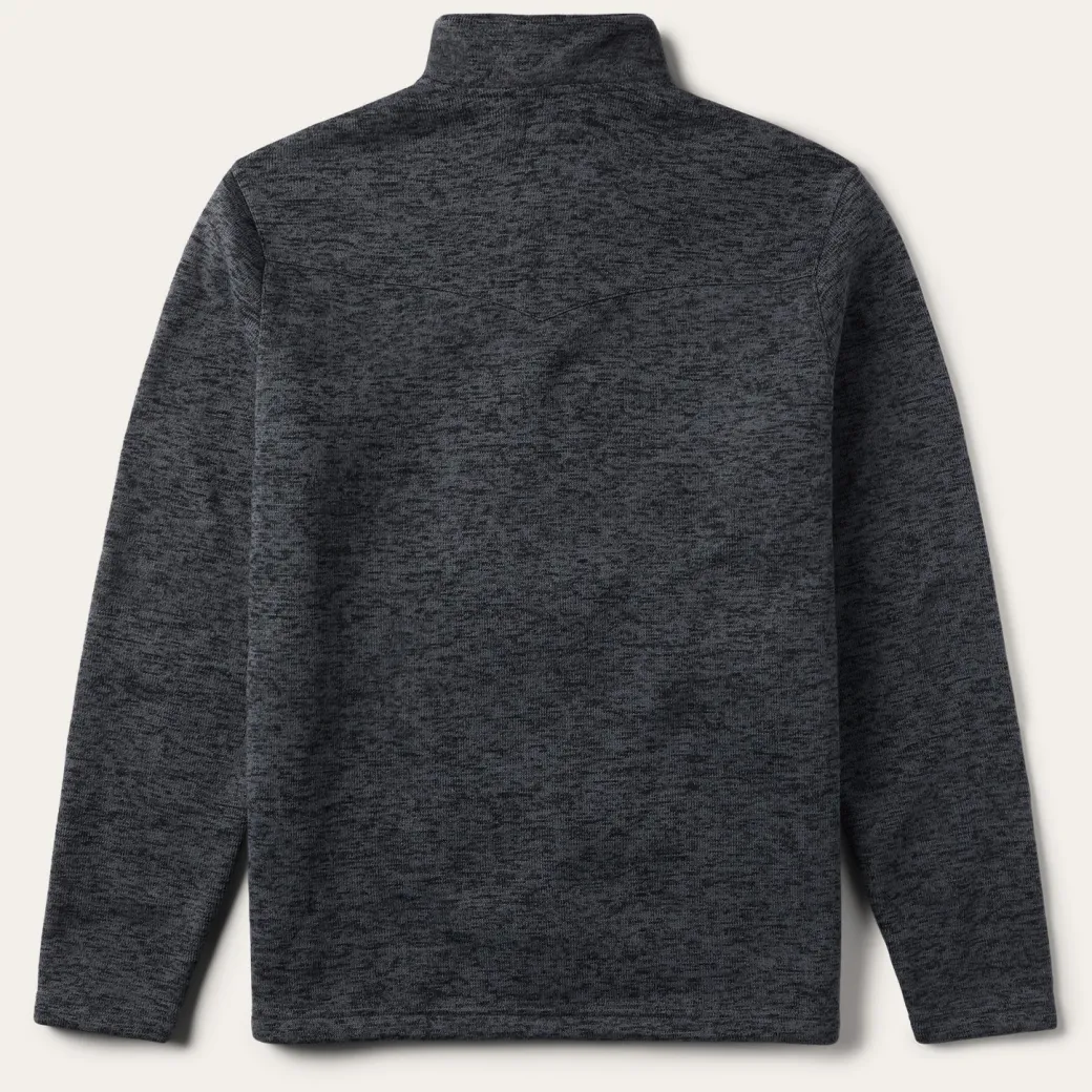 Grey Bonded Knit Sweater