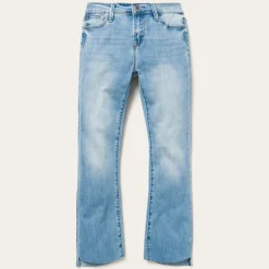 High Waist Flare Crop Jean