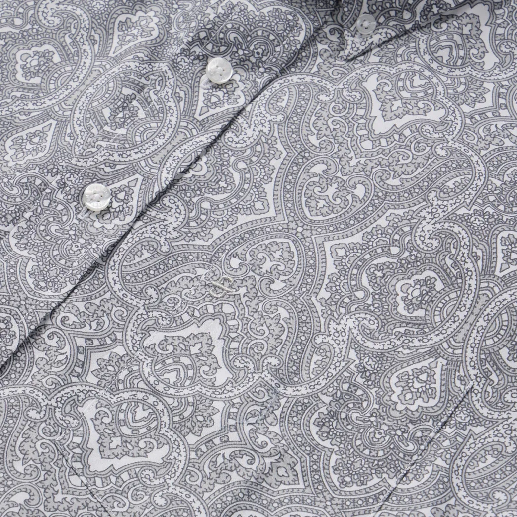 Highland Paisley Button-Front Shirt
