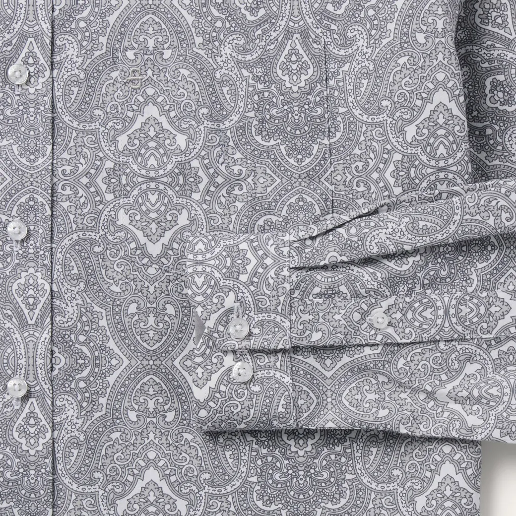 Highland Paisley Button-Front Shirt
