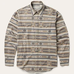 Horizontal Aztec Print Western Shirt