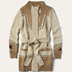 Horseshoe Star Belted Cardigan