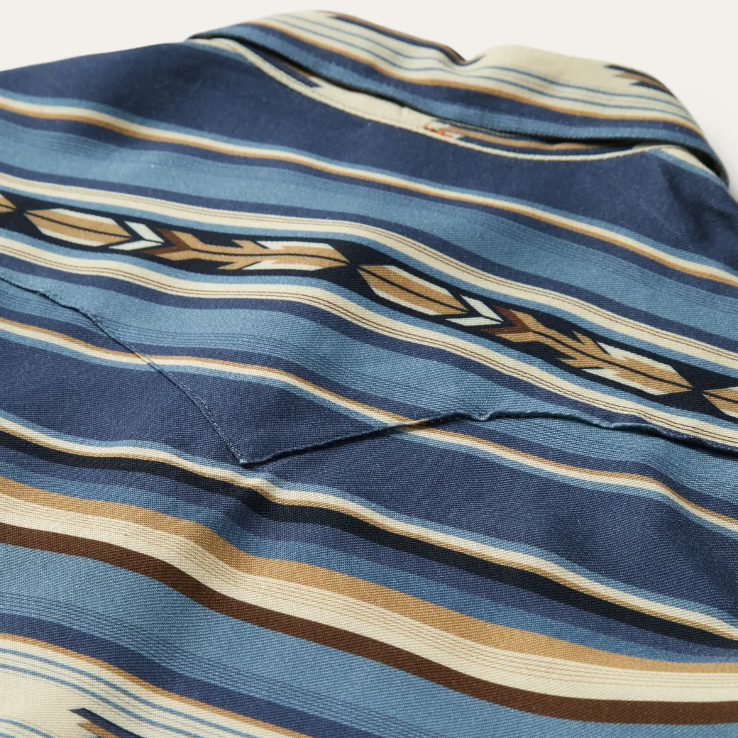 Indigo Serape Print Shirt